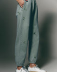 Distressed green Pants