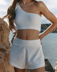 Salty White Terry Towel Bandeau